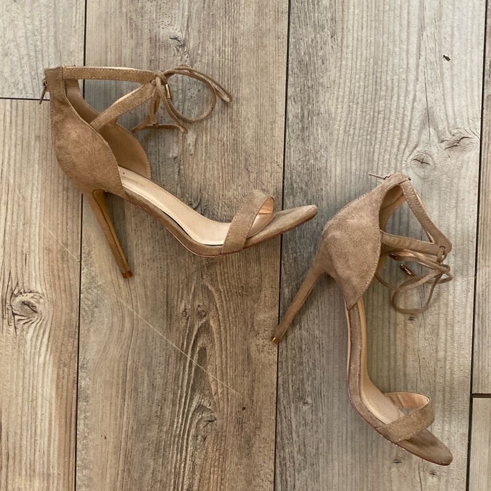Size 10 Olivia Ferguson Stilettos Suede